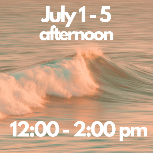 Kids Camp: JULY 01-05, 2024 | 12:00-2:00pm